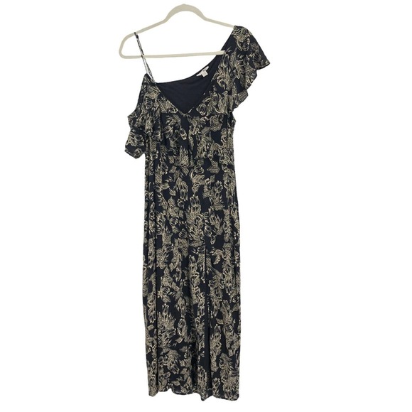 Amuse Society Womens Size Small Midnight Flower One Shoulder Maxi Dress - Picture 9 of 10